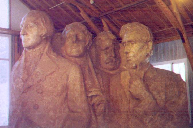 Mount Rushmore model
